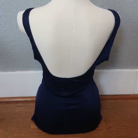 VINTAGE MAXINE OF HOLLYWOOD RUCHED ONE-PIECE {12} - Picture 2 of 11